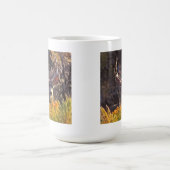 利発な木びき台 コーヒーマグカップ (中央)