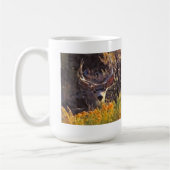 利発な木びき台 コーヒーマグカップ (左)