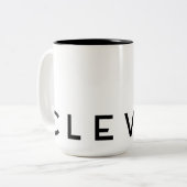 利発な`の燃料のマグ」 ツートーンマグカップ (正面左)