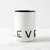 利発な`の燃料のマグ」 ツートーンマグカップ (中央)