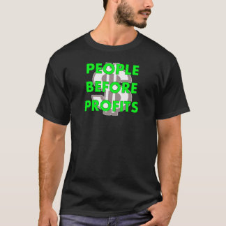 利益の前の人々 Tシャツ