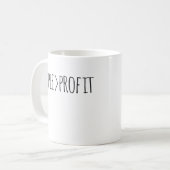 利益より人々を コーヒーマグカップ (正面左)