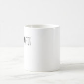 利益より人々を コーヒーマグカップ (中央)
