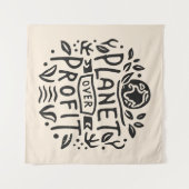 利益を上げる惑星 タペストリー (正面(横))