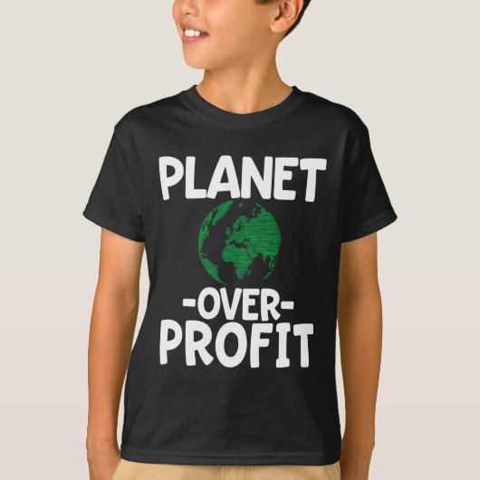 利益を超えた惑星 Tシャツ (正面)