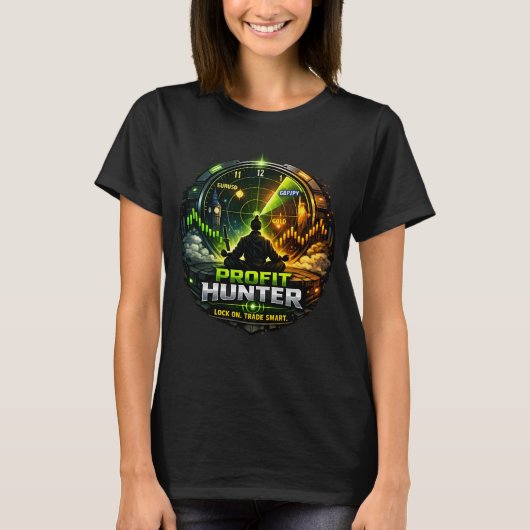 利益ハンター - 外国為替トレーダー Tシャツ (正面)