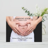 到着すぐ写真妊娠のお知らせ 案内状 (スタンド正面)