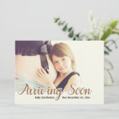 到着すぐ妊娠の写真 案内状 (スタンド正面)