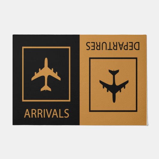 到着と出発のシンプル入り口 ドアマット (正面)