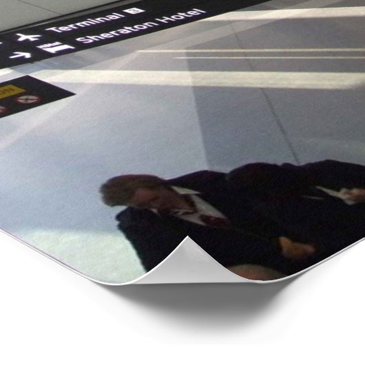 到着と出発 ポスター (角)