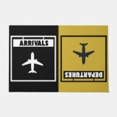 到着と出発、引っ越し祝いパーティー歓迎 ドアマット (正面)