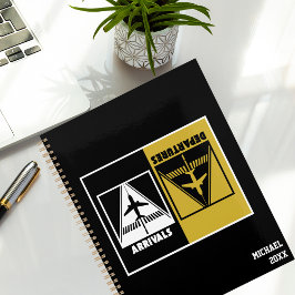 到着の出発便、航空、引っ越し祝いパーティーシンプル プランナー手帳