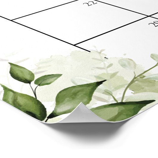 到着日を推測する緑のピンクの赤ちゃんシャワー ポスター (角)