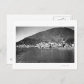 到着船写真からアラスカのケチカン ポストカード (正面/裏面)