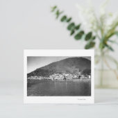 到着船写真からアラスカのケチカン ポストカード (スタンド正面)