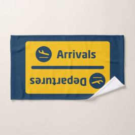 到着/出発 ハンドタオル
