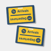 到着/出発 バッジ (表裏)