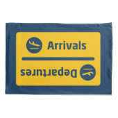 到着/出発 枕カバー (裏面)