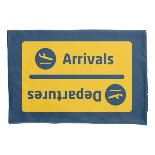 到着/出発 枕カバー (正面)