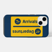 到着/出発 iPhoneケース (裏面横)