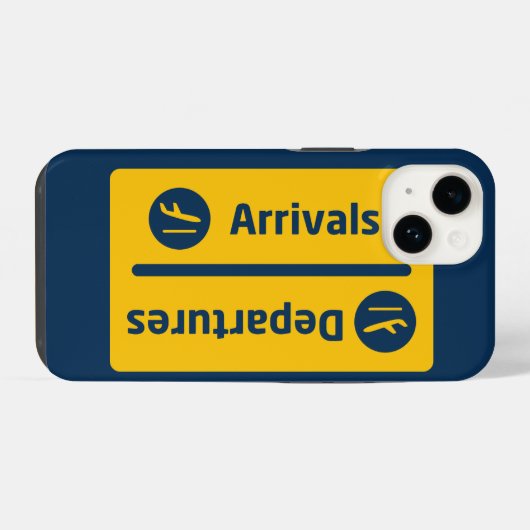 到着/出発 iPhoneケース (裏面横)
