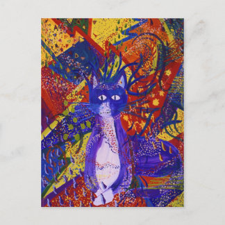 到着-抽象的でモダンな愛パーティー インビテーションポストカード