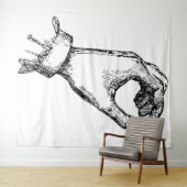 到達する手のタペストリー タペストリー (インサイチュ(横))