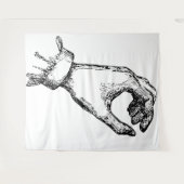 到達する手のタペストリー タペストリー (正面(横))