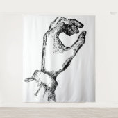 到達する手のタペストリー タペストリー (正面)