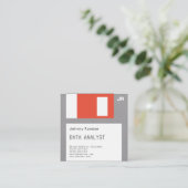 制作されるフロッピーディスクのdisquetteのフェイクな一見 スクエア名刺 (スタンド正面)