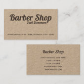 制作されるレトロのヴィンテージのスタイル 名刺 (正面/裏面)