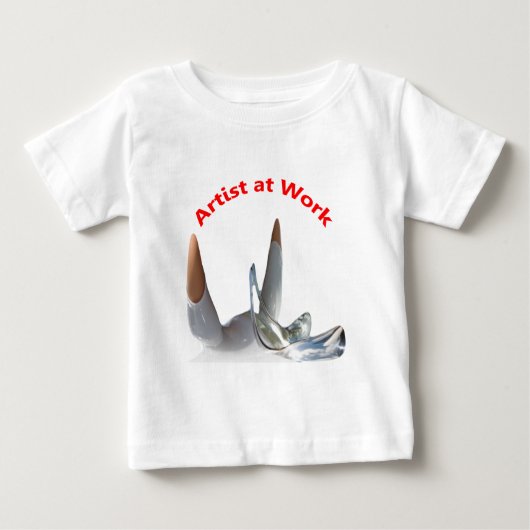 制作中のアーティスト ベビーTシャツ (正面)