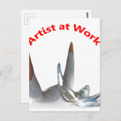 制作中のアーティスト ポストカード (正面/裏面)