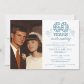 制作中の60周年結婚記念日の写真 招待状 (正面)