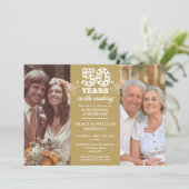 制作中 50周年記念 2枚の写真 招待状 (スタンド正面)