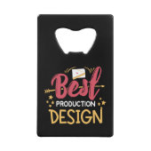 制作最高のデザイン – 映画クルーのギフト クレジットカード栓抜き (正面)