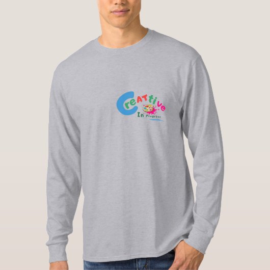 制作進行中 カラフル・アーティスティック・クオート Tシャツ (正面)
