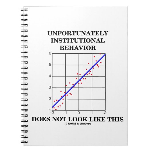 制度上の行動はこうは見えない ノートブック (正面)