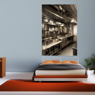 制度的な台所   AIアートポスター ポスター