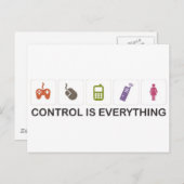 制御がすべて  ポストカード (正面/裏面)