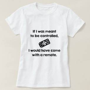 制御されることを意図されている Tシャツ
