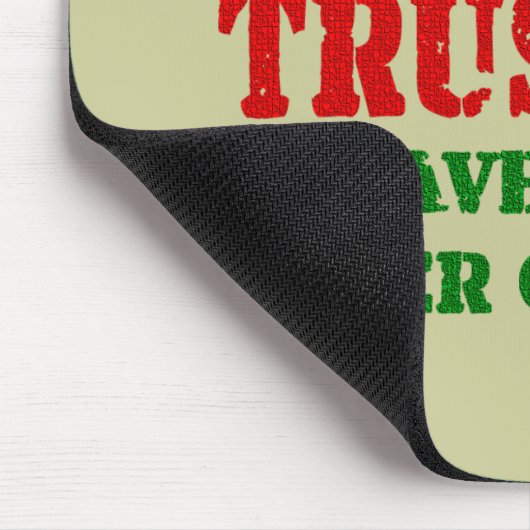 制御の下で私を-すべて信頼して下さい マウスパッド (コーナー)