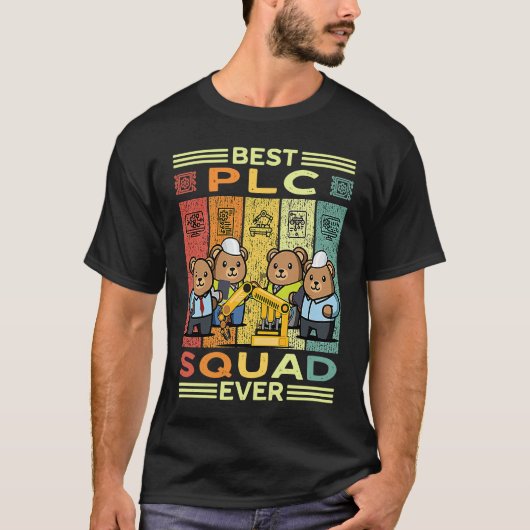 制御エンジニア PLC 自動化エンジニア HMI PLC Tシャツ (正面)
