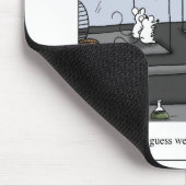 制御グループの実験室のネズミの漫画 マウスパッド (コーナー)