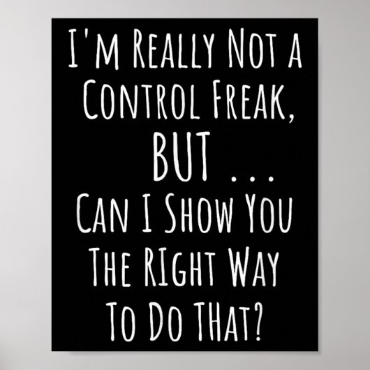 制御フリークではなく完璧主義のおもしろいサルカス ポスター (正面)