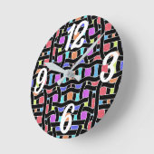 制御ランダム波 ラウンド壁時計 (傾斜)