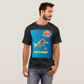 制御不能だって言ったのに - 笑える魚のグラフィック Tシャツ (正面フル)