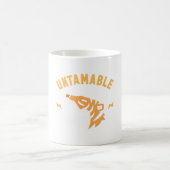 制御不能な凶暴な虎の咆哮 コーヒーマグカップ (中央)
