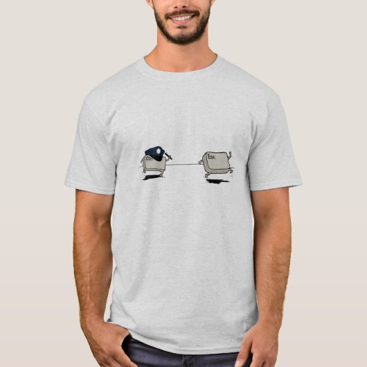 制御対脱出 Tシャツ (正面)