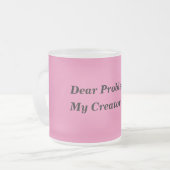 制御引用文によって曇らされるマグの神 フロストグラスマグカップ (正面左)